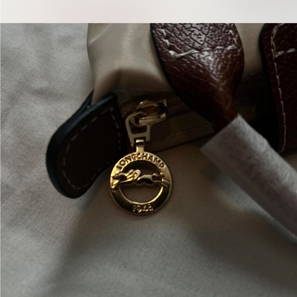 Longchamp Mini Bag in Cream and Brown - Picture 7 of 7